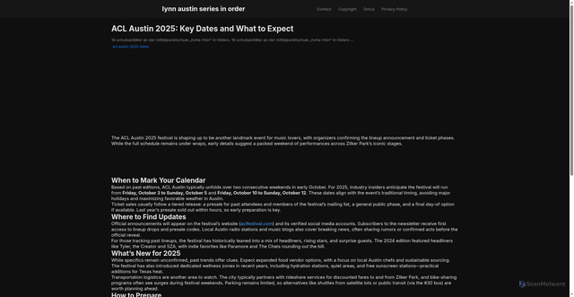 Security scan screenshot of https://rantautrendhub-dpvxrf54kad0.edgeone.app/acl-austin-2025-dates.html