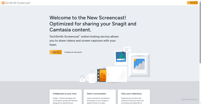Security scan screenshot of https://www.screencast.com