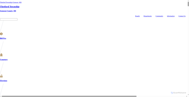 Security scan screenshot of https://thetfordtwpmi.gov/
