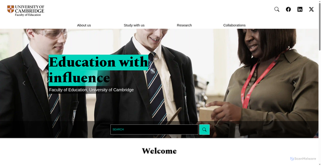 Security scan screenshot of https://faculty.educ.cam.ac.uk/home