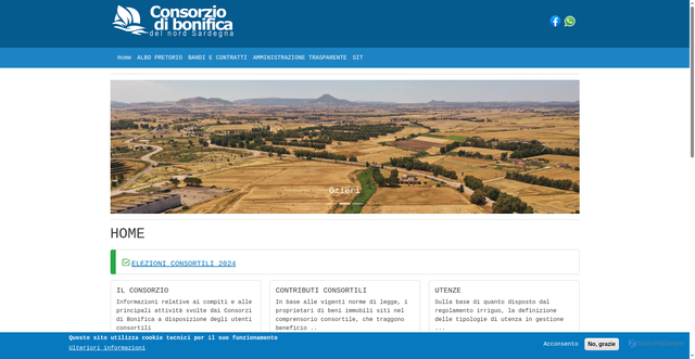 Security scan screenshot of https://www.cbnordsardegna.it/
