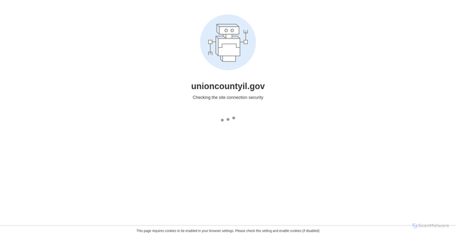 Security scan screenshot of https://unioncountyil.gov/