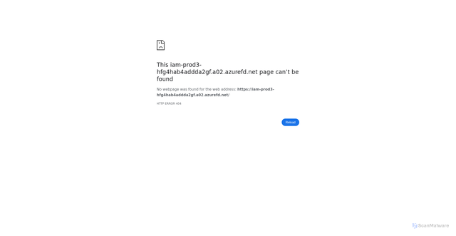 Security scan screenshot of https://iam-prod3-hfg4hab4addda2gf.a02.azurefd.net