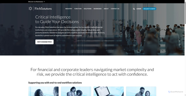 Security scan screenshot of https://fitchsolutions.com
