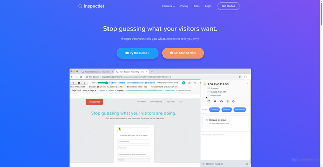 Security scan screenshot of https://cdn.inspectlet.com/