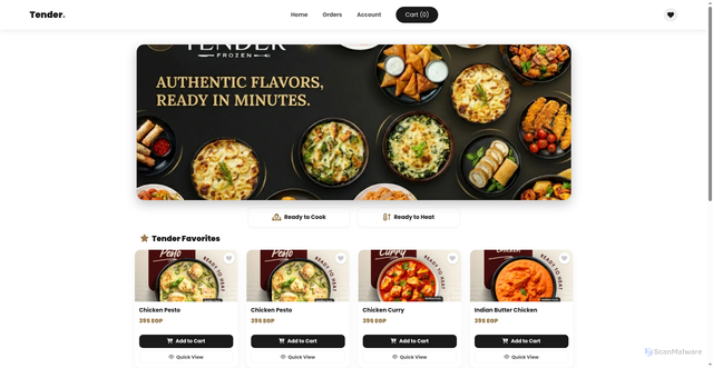 Security scan screenshot of http://tenderfrozen.com/