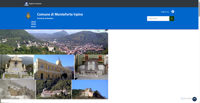 Security scan screenshot of https://www.comune.monteforteirpino.av.it/hh/index.php
