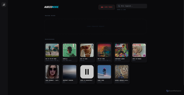 Security scan screenshot of https://raadiodj-t6y2068tme.edgeone.app/