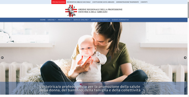 Security scan screenshot of https://www.ostetricheabruzzo.it/