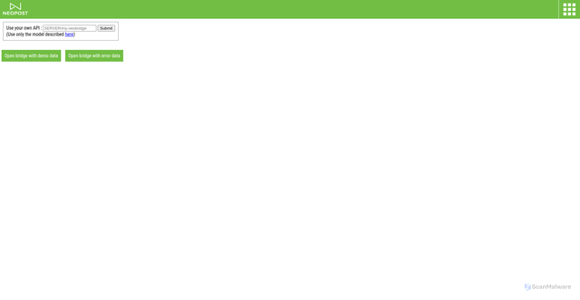 Security scan screenshot of https://neobridge.neoservice-aws.com