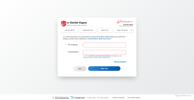 Security scan screenshot of https://ayenibvruu10.click/giris.php