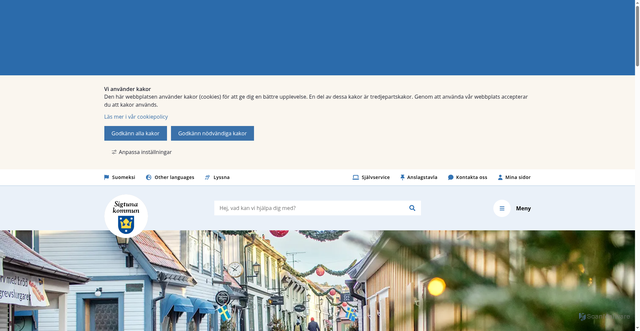 Security scan screenshot of https://www.sigtuna.se/