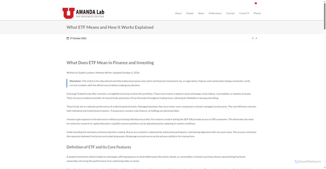 Security scan screenshot of https://amanda.ece.utah.edu/2026/10/17/what-etf-means-and-how-it-works-explained-i1710a11/