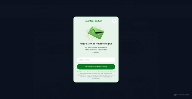 Security scan screenshot of https://groupon.fr