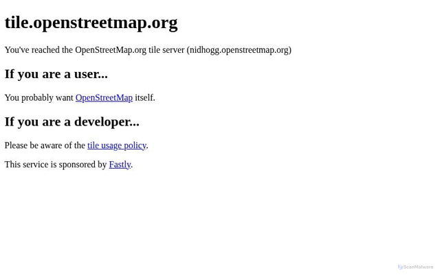 Security scan screenshot of https://c.map.tamedhunden.se/