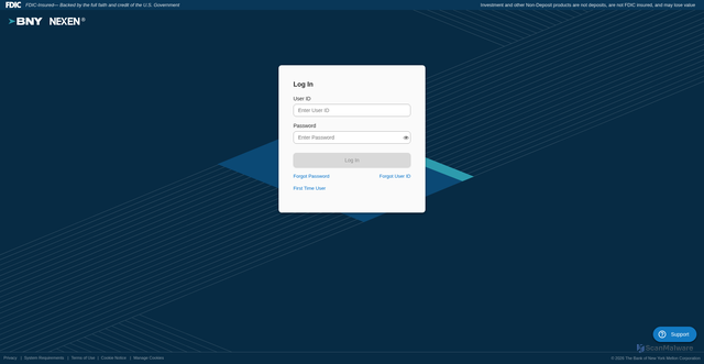 Security scan screenshot of https://nexen.bnymellon.com