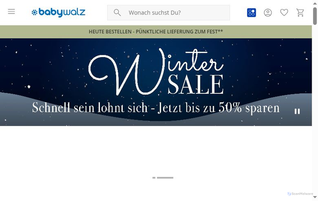 Security scan screenshot of https://baby-walz.de