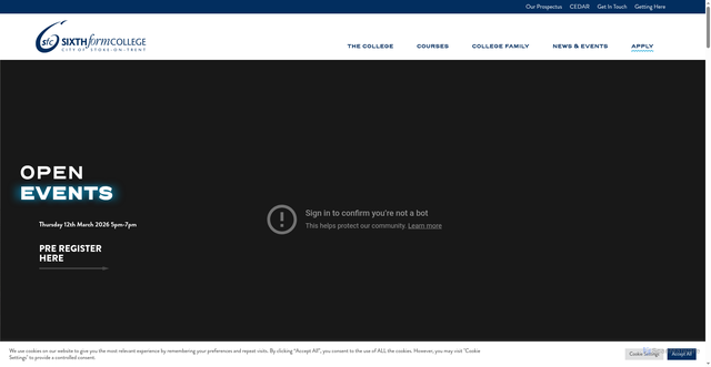 Security scan screenshot of https://www.stokesfc.ac.uk/