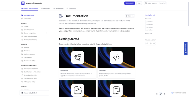 Security scan screenshot of https://parcel-api.delivery.hm.com/