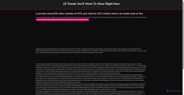 Security scan screenshot of https://ceritadailycanvas-dpqo1ep41b65.edgeone.app/a-private-island-90-miles-outside-of-nyc-just-sold-for-42-million-heres-an-inside-look-at-the.html