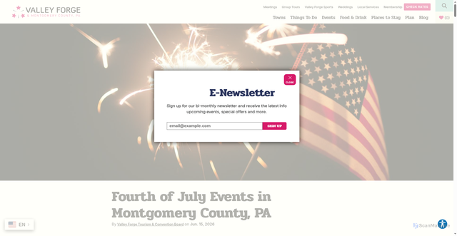 Security scan screenshot of https://www.valleyforge.org/blog/post/make-it-montco-this-july-4th/