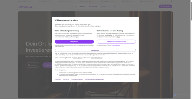 Security scan screenshot of https://my.onvista.de