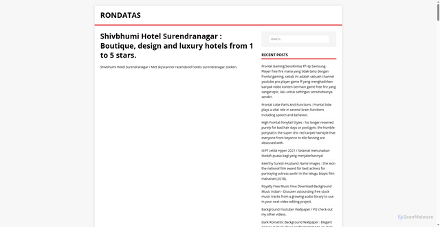 Security scan screenshot of https://sataron.pages.dev/posts/shivbhumi-hotel-surendranagar/