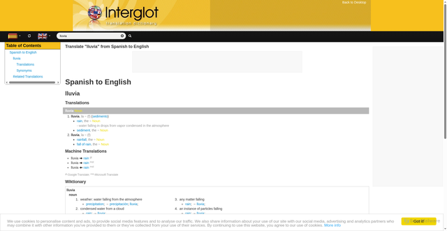Security scan screenshot of https://m.interglot.com/es/en/lluvia