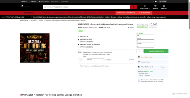 Security scan screenshot of https://redherringlou.com