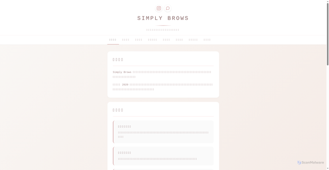 Security scan screenshot of https://simplybrowshk.com/