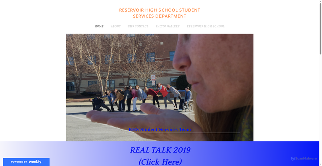 Security scan screenshot of https://rhsstudentservices.weebly.com/