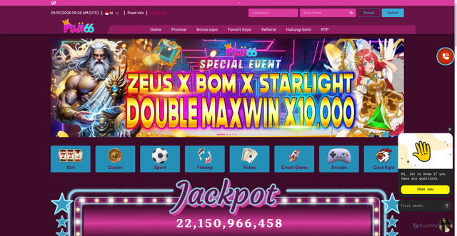 Security scan screenshot of https://fuji66a.com/