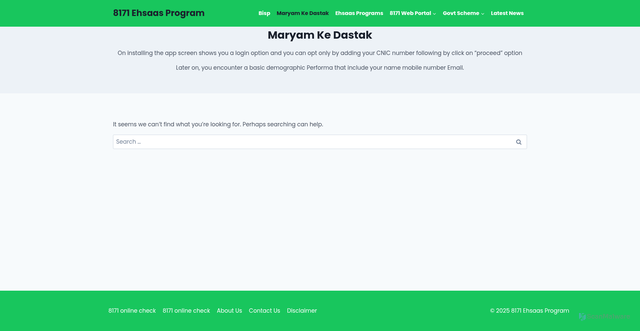 Security scan screenshot of https://8171online.pk/maryam-ke-dastak/