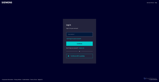 Security scan screenshot of https://siemenspartnernews.com