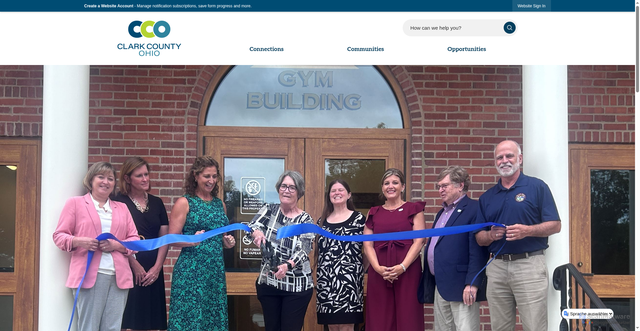 Security scan screenshot of https://clarkcountyohio.gov/