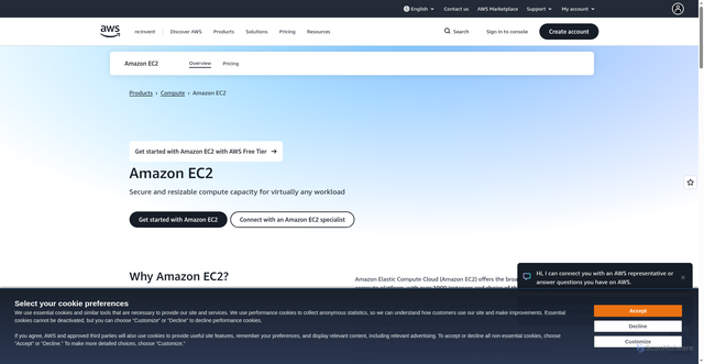 Security scan screenshot of https://ec2.ap-south-1.amazonaws.com