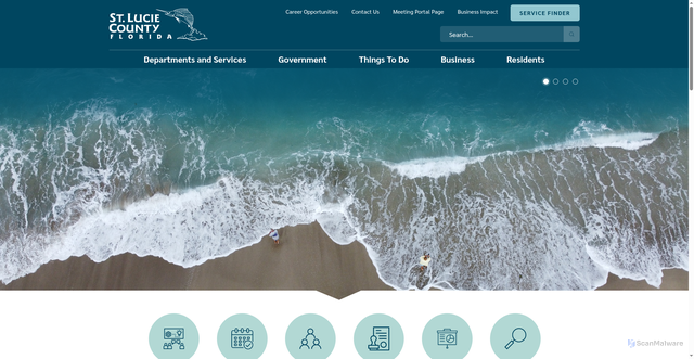 Security scan screenshot of https://www.stlucieco.gov/