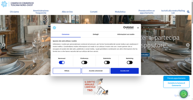 Security scan screenshot of https://www.tno.camcom.it
