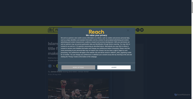 Security scan screenshot of https://www.alloutfighting.com/news/islam-makhachev-ufc-fight-news-1358758