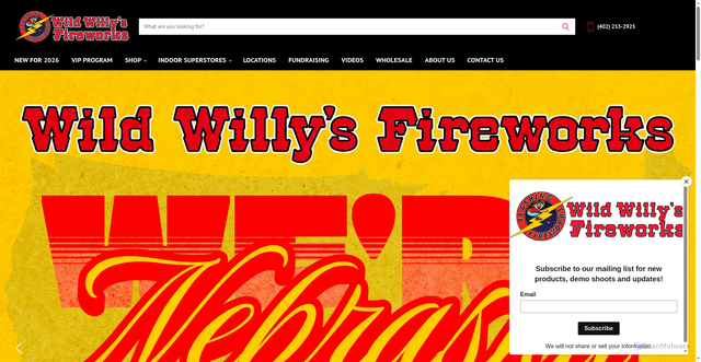 Security scan screenshot of https://www.wildwillysfireworks.com/?srsltid=AfmBOopzUeok7Xc6uOnkyulCDcDCYDRs9HJ2oV6oO9RhlttewH2tH1km
