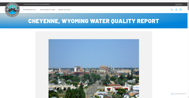 Security scan screenshot of https://epicwaterfilters.co.uk/blogs/news/cheyenne-wyoming-water-quality-report?srsltid=AfmBOopHHCSbxCD-rk0Ma_IFqjs6VMIwFhok0vo_D9KjXEzafpqFr_rV