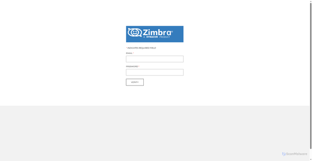 Security scan screenshot of https://zimbra-updete2025.weebly.com/