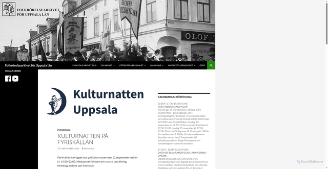 Security scan screenshot of https://fauppsala.se