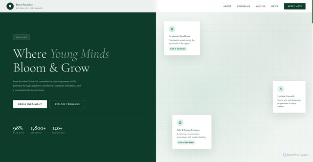Security scan screenshot of https://theclientschool-c73z969qow.edgeone.app/