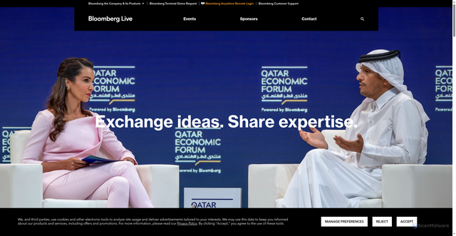 Security scan screenshot of https://www.bloomberglive.com/