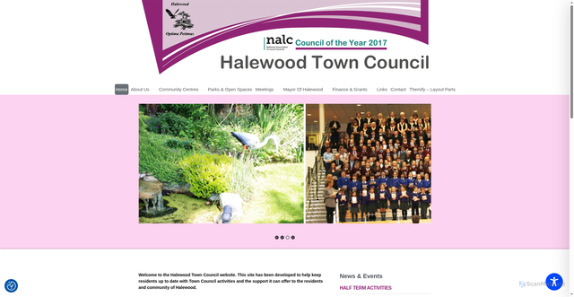 Security scan screenshot of http://www.halewoodtowncouncil.gov.uk