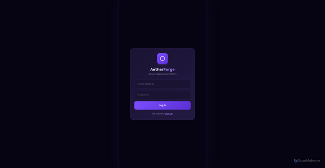 Security scan screenshot of https://aaetherforge-fvwfuo7j9f.edgeone.app/