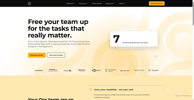 Security scan screenshot of https://du.co