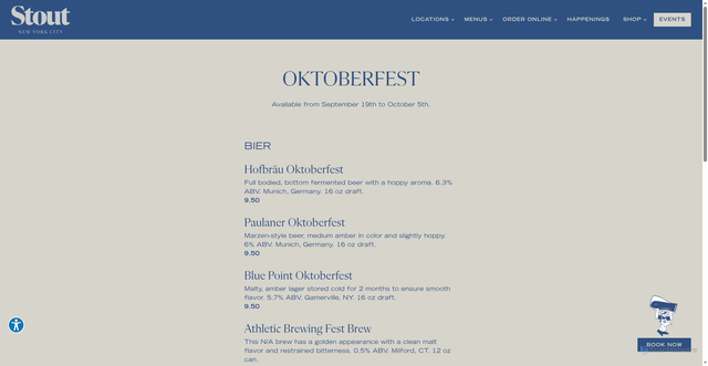 Security scan screenshot of https://www.stoutnyc.com/menu/oktoberfest/
