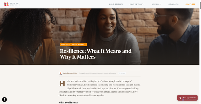 Security scan screenshot of https://therapygroupdc.com/therapist-dc-blog/what-is-resilience-definition-understanding-its-importance-and-impact/
